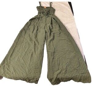 Women’s X-Small Flying Tomato Jumper Green Pin Striped